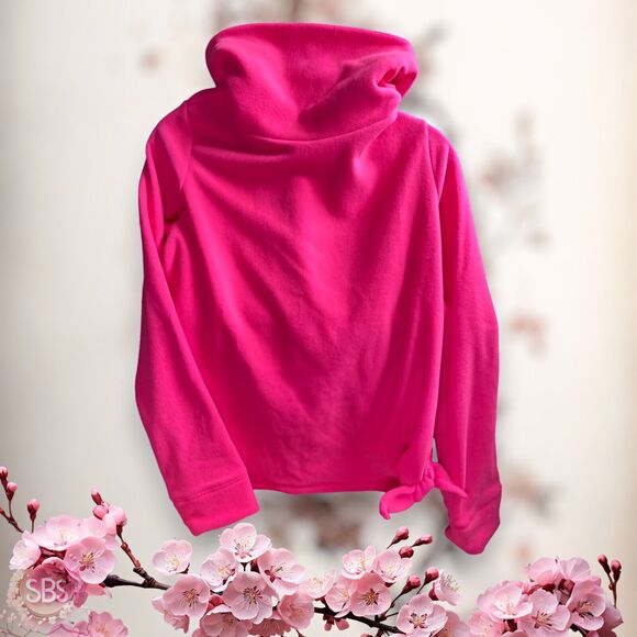 Old Navy Micro Performance Fleece Funnel-Neck Tunic for Girls XXL Neon Pink - Picture 2 of 5